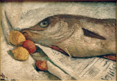 Naturaleza muerta con eglefino de Paula Modersohn Becker