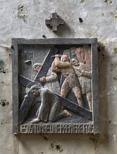Vía Crucis, iglesia de Saint-Mandet, Ferrière-sur-Larçon 1931 de Paule Richon