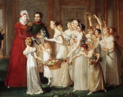 La llegada de María Luisa y Napoleón I Bonaparte a Compiègne el 28/03/1810 de Pauline Auzou