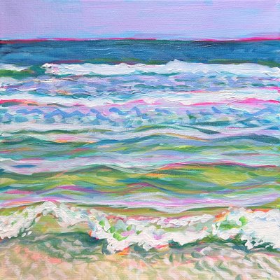 Olas de colores del océano de Pauline Wegman | Key and Sea Creative