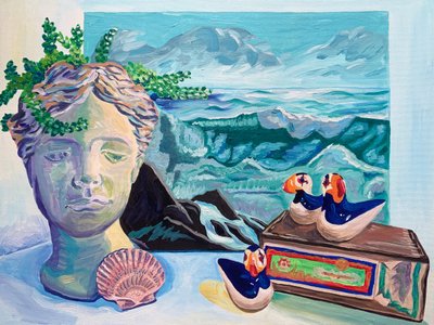 Naturaleza muerta oceánica ecléctica de Pauline Wegman | Key and Sea Creative