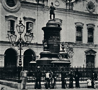 Estatua de José Bonifacio. Largo de S. Francisco, 1895 de Paulo Kowalsky