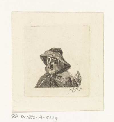 Viejo con sombrero de pescador de Paulus Charles Gerard Poelman