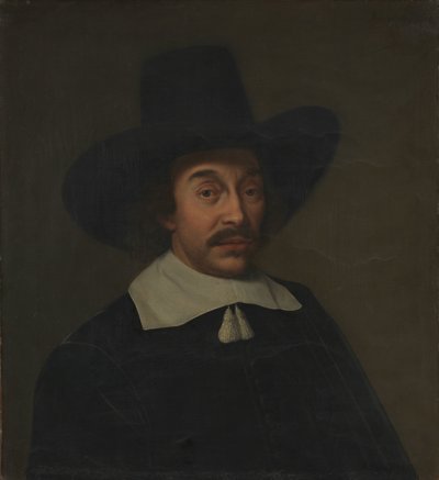 Retrato de hombre, posiblemente Jan de Hooghe (1608-1682) de Paulus Hennekyn