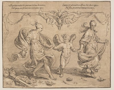 Cupido con juventud y lujo de Paulus Moreelse