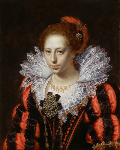 Retrato de una joven dama de Paulus Moreelse