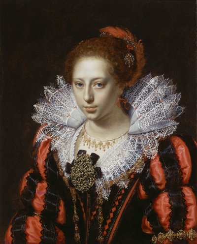 Retrato de una joven dama, c.1620 de Paulus Moreelse