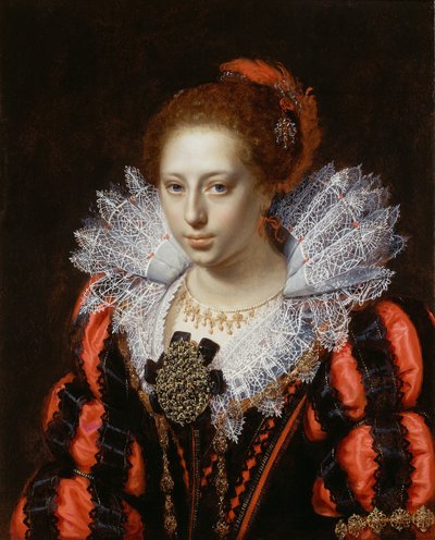 Retrato de una Joven Dama, c. 1620 de Paulus Moreelse