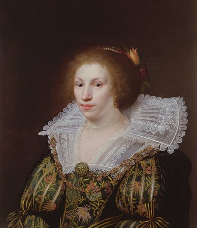 Retrato de una joven de Paulus Moreelse