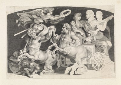 Camee conoció al triunfo de Germanicus en Agrippina Varias figuras de ágatas antiguas, diseñadas por Pietro Paolo Rubenii (título de serie) de Paulus Pontius (attributed to)