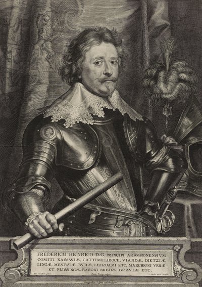 Frederico Henrico (Federico Enrique, Príncipe de Orange) de Paulus Pontius