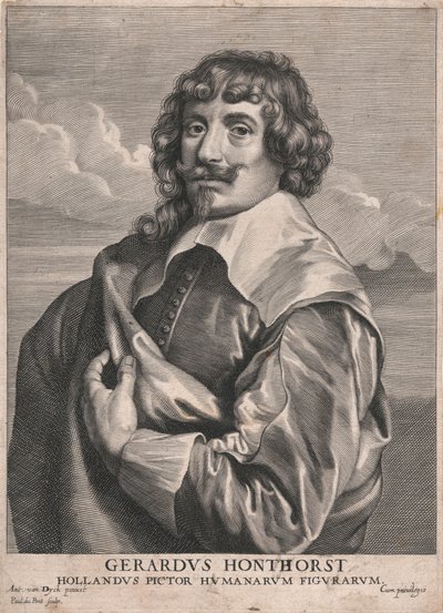 Gerardus Honthorst, Hollandus Pictor Humanarum Figurarum de Paulus Pontius