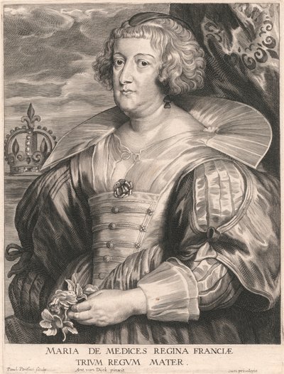 Maria de Medices Regina Franciæ, Trium Regum Mater de Paulus Pontius