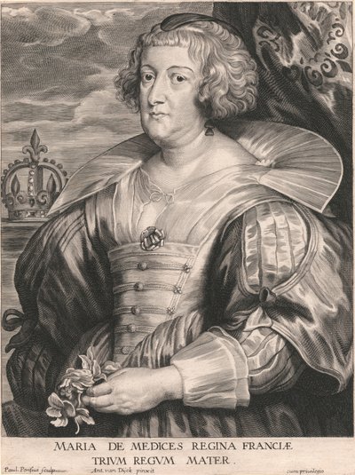 Maria de Medices Regina Franciæ, Trium Regum Mater de Paulus Pontius