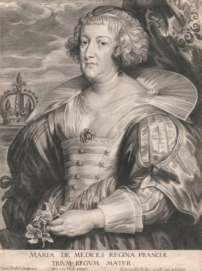 Maria de Medices Regina Franciæ, Trium Regum Mater de Paulus Pontius