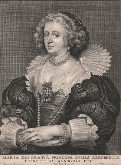 Maria dei Gratia Princeps, Comes Arenbergiæ, Princeps Barbansonia etca. de Paulus Pontius