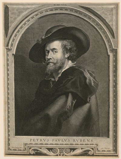 Retrato de Pedro Pablo Rubens de Paulus Pontius