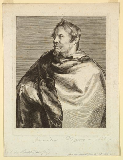 Retrato de Gerard Seghers, de Icones Principum Virorum de Paulus Pontius