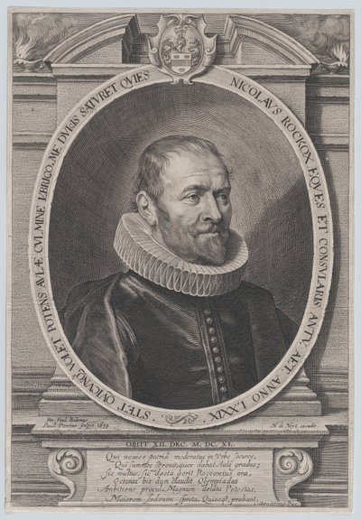 Retrato de Nicholaes Rockox, 1639 de Paulus Pontius