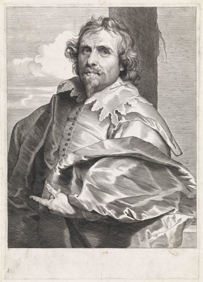 Retrato del pintor Daniël Mijtens (I) de Paulus Pontius