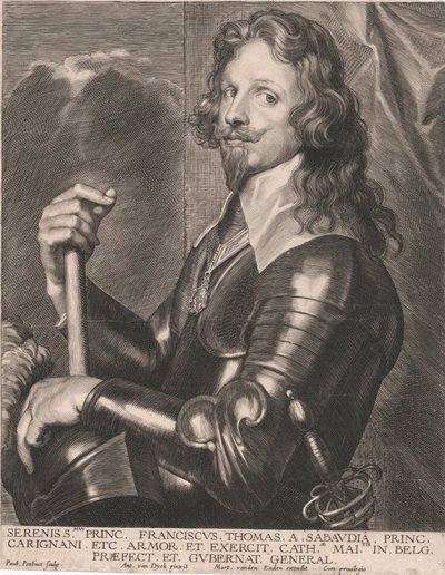 Serenissmus Princ. Franciscus Thomas a Sabaudia, Princ. Carignani, etc. Armor et Exercit, de Paulus Pontius