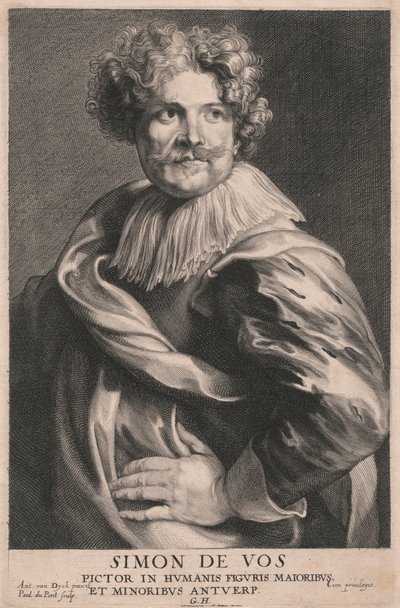 Simon de Vos, Pictor in Humanis Figuris Majoribus, et Minoribus Antuerp de Paulus Pontius