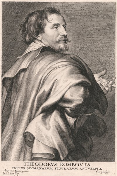 Theodorus Rombouts, Pictor Humanarum Figurarum Antuerpiæ de Paulus Pontius