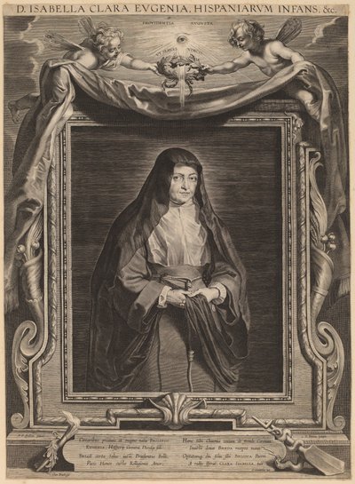 Isabel Clara Eugenia, Infanta de España de Paulus Pontius, after Sir Peter Paul Rubens