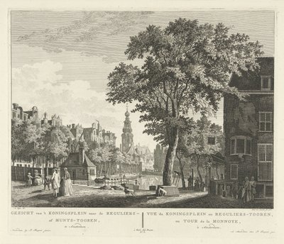 Vista del Munttoren en Amsterdam Vista desde 