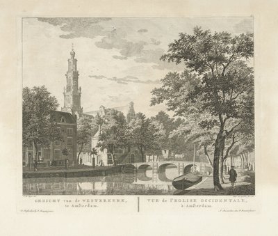 Vista de Westerkerk y Westerhal, visto desde Keizersgracht Vista de Westerkerk, en Amsterdam / Vue de l