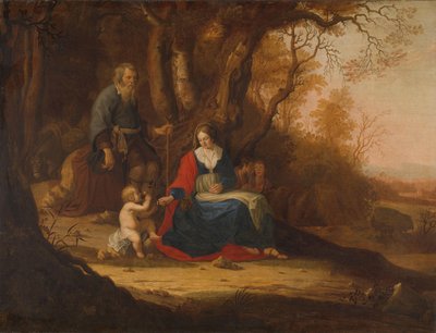 Descanso en la Huida a Egipto de Paulus van Vianen (II)