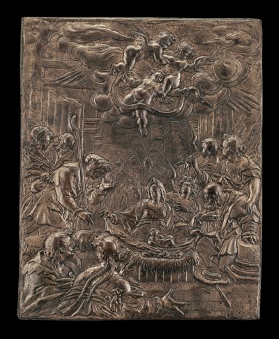 La adoración de los pastores, c. 1590-1600 de Paulus van Vianen