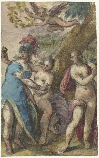 El veredicto de París de Paulus van Wtewael (possibly)