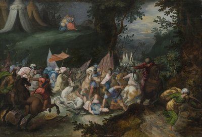 Batalla entre los israelitas y los amalecitas de Pauwel Casteels
