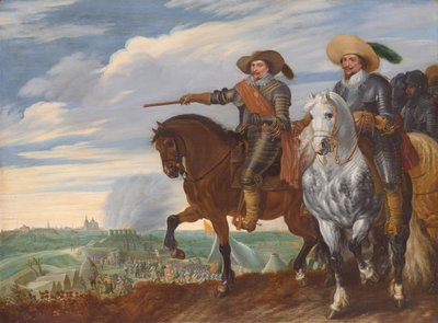 Federico Enrique y Ernesto Casimiro de Nassau-Dietz en el sitio de 