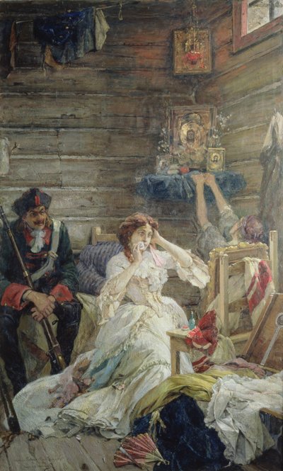 Lady Maria Hamilton antes de la ejecución, 26 de marzo de 1799 de Pavel Alexandrovich Svedomsky