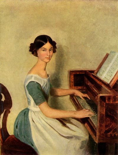 Retrato de Nadezhda Petrovna Zhdanovichova, 1849 de Pavel Andreevich Fedotov