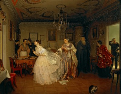 Propuesta de matrimonio del Mayor de Pavel Andreevich Fedotov