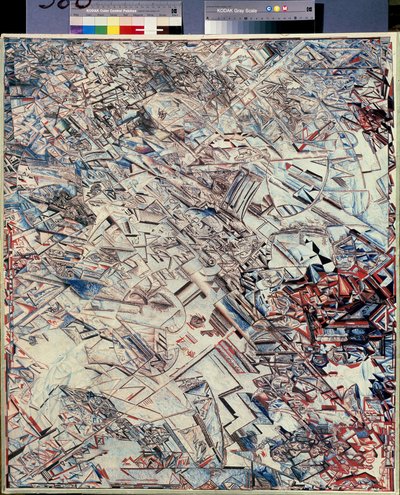 Composición. Pintura de Pavel Nikolayevich Filonov (1883-1941), óleo sobre lienzo, arte ruso, vanguardia, arte abstracto. Museo Estatal Ruso, San Petersburgo. de Pawel Nikolajewitsch Filonow