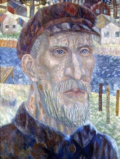El Kolkhoznik (Miembro de una Granja Colectiva) 1931 de Pawel Nikolajewitsch Filonow