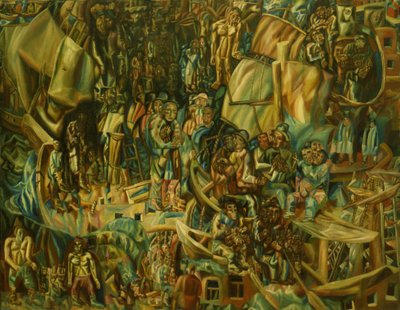 Composición. Barcos, 1913-1915 de Pavel Nikolayevich Filonov