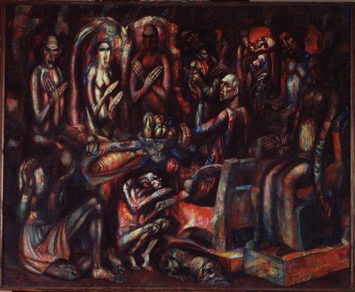 Fiesta de los Reyes, 1913 de Pavel Nikolayevich Filonov
