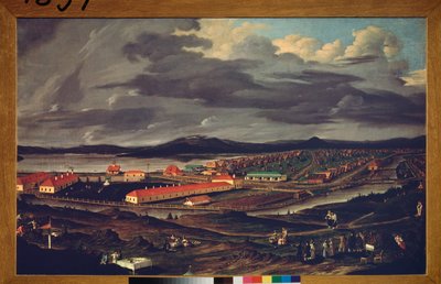 Oural, les acieries Demidoff (Ural, La Acería Demidov) - Peinture de Pavel Petrovich Vedenetsky (1766-1847), huile sur toile de Pavel Petrovich Vedenetsky