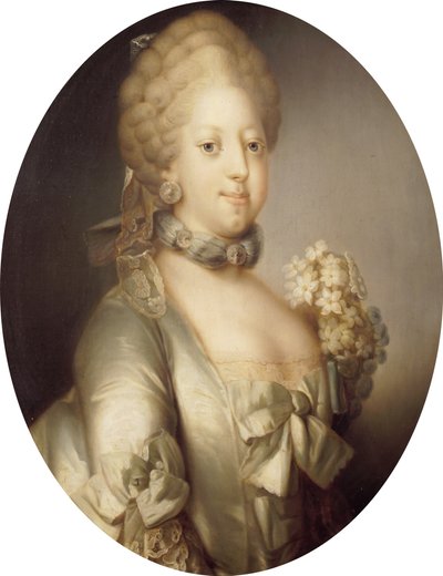 Retrato de Carolina Matilde de Gran Bretaña, Reina de Dinamarca de Peder Als