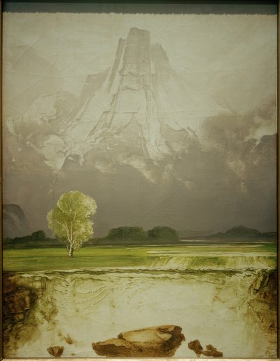 El monte Stetind con un abedul de Peder Balke