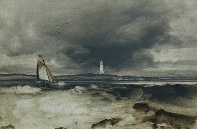 Faro (óleo sobre panel) de Peder Balke