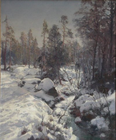 Deshielo de primavera de Peder Knudsen