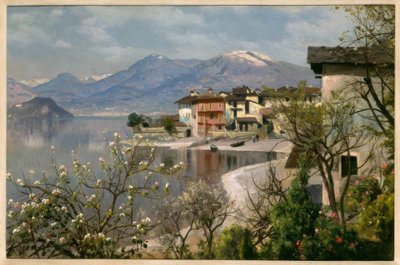 Primavera en el lago de Como de Peder Monsted