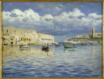 En el puerto de Malta de Peder Monsted