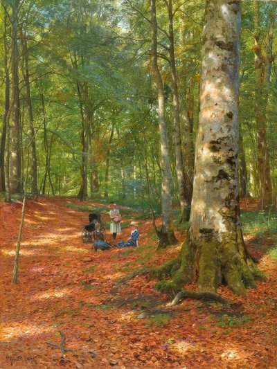 P.Mönsted, En el claro del bosque de Peder Monsted